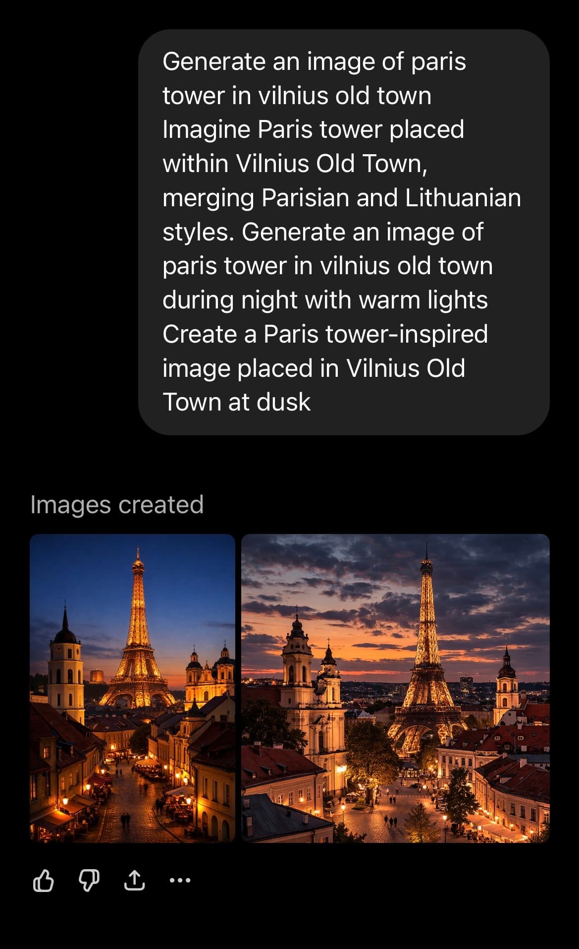 Transformed prompt example